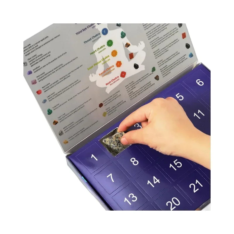 Ava Kristall-Adventskalender mit Edelsteinen