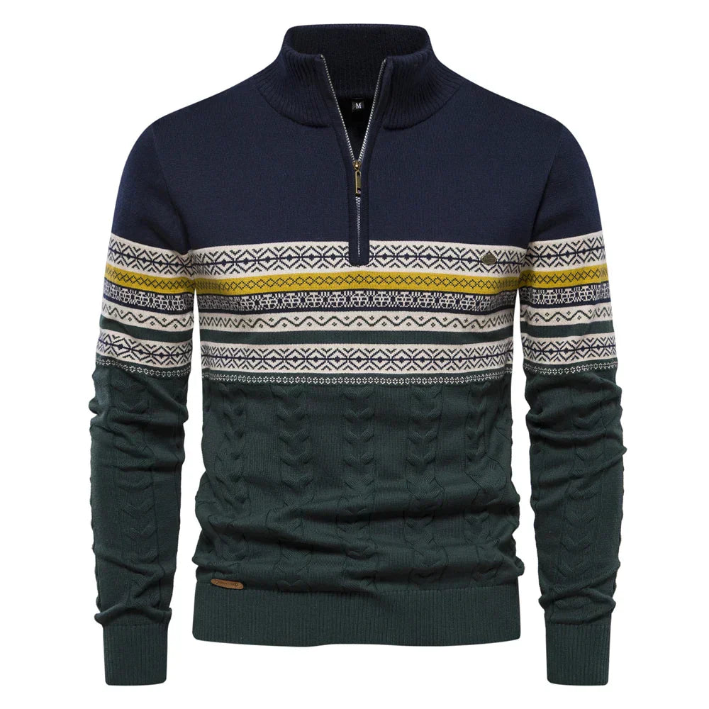 Nordischer winterpullover für männer