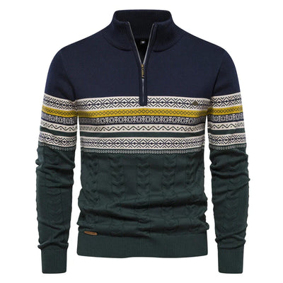 Nordischer winterpullover für männer