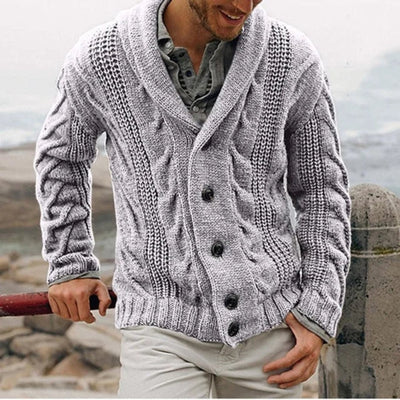 Warme Strickjacke Mit Knopfleiste Für Herren | Winter