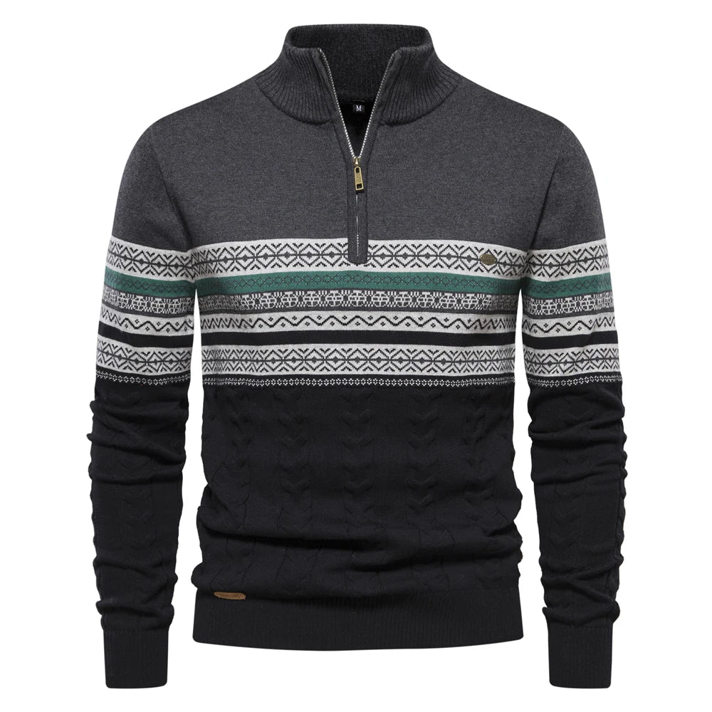 Nordischer winterpullover für männer