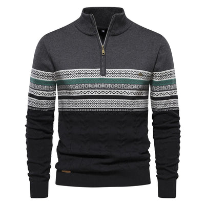 Nordischer winterpullover für männer