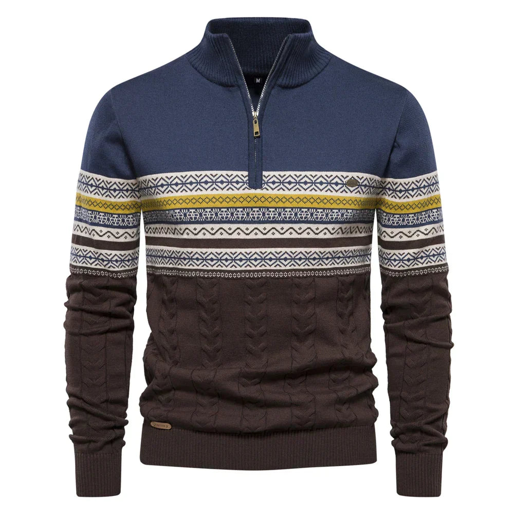 Nordischer winterpullover für männer