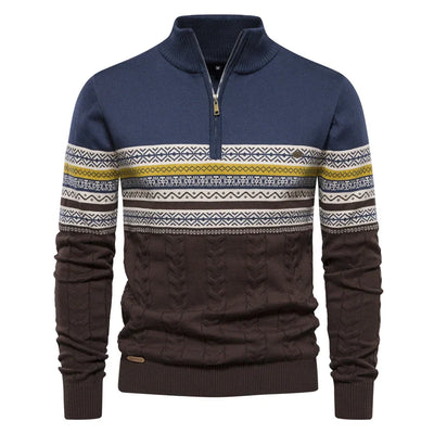 Nordischer winterpullover für männer