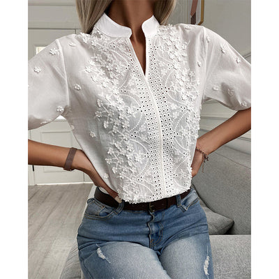 Bestickte Bluse für Damen