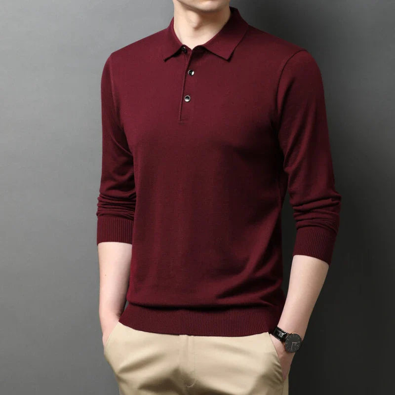 Mayfair™ | Langarm-Cashmere-Poloshirt