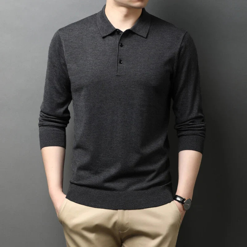 Mayfair™ | Langarm-Cashmere-Poloshirt