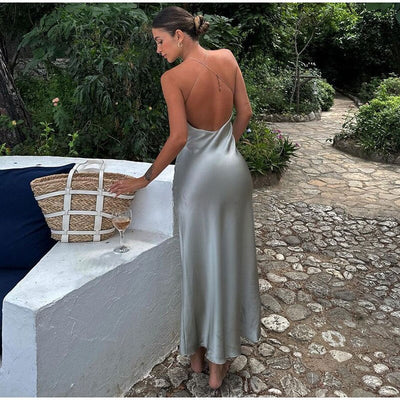 Damen Ärmelloses Trägerkleid