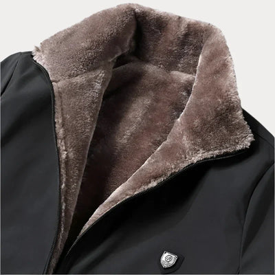 Gefütterte jacke mit Reißverschluss