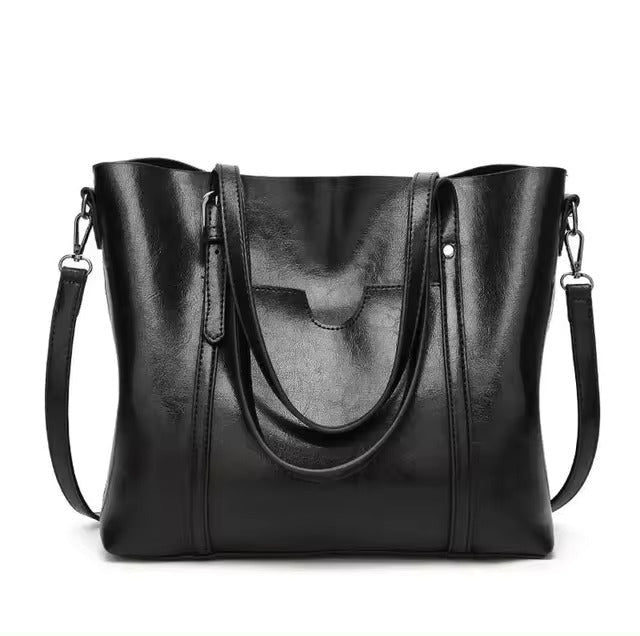 Luxuriöse vegane Strandtasche – Große Tote Bag aus veganem Leder