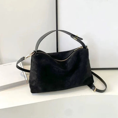 Wasserfeste vegane Wildleder-Tasche – Laptopgeeignet & Stilvoll
