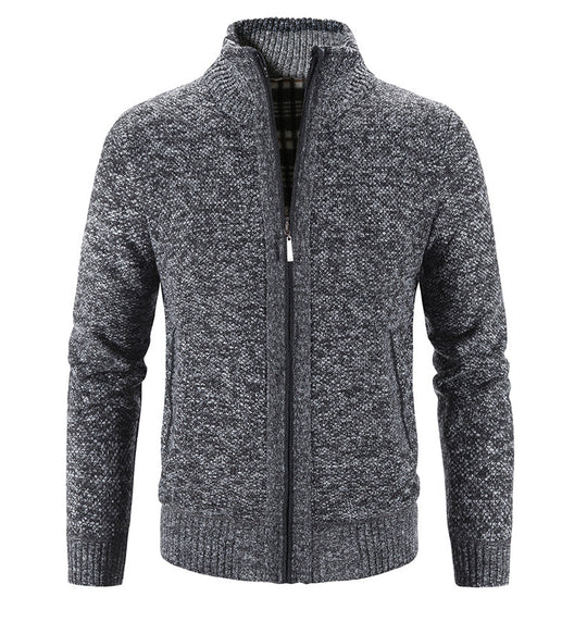 Enrich - Baumwoll-Strickfleecejacke