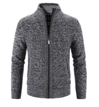Enrich - Baumwoll-Strickfleecejacke
