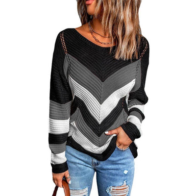 Chevron-Pullover für Damen