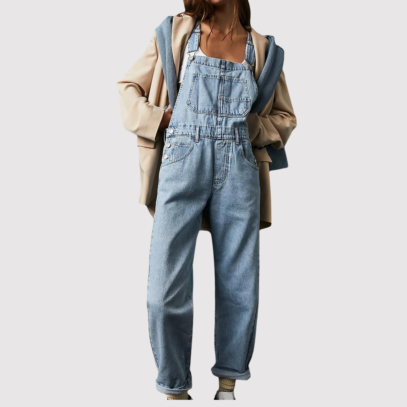 Gracie - Trendiger Denim-Overall für FrauenDunkelrosa