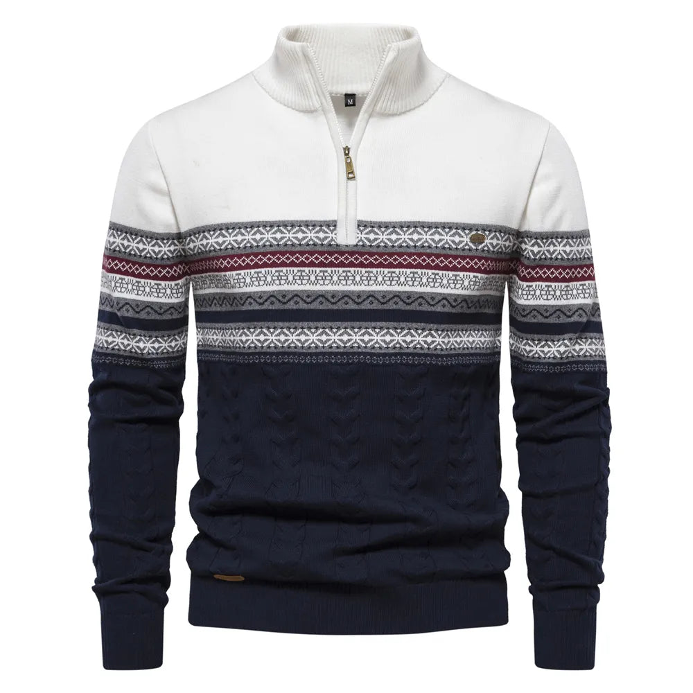 Nordischer winterpullover für männer