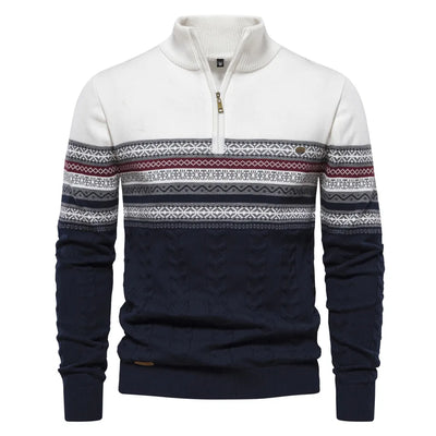 Nordischer winterpullover für männer