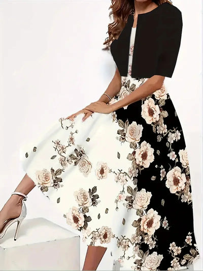 Schickes Damen Sommerkleid Mit Blazer | Midi