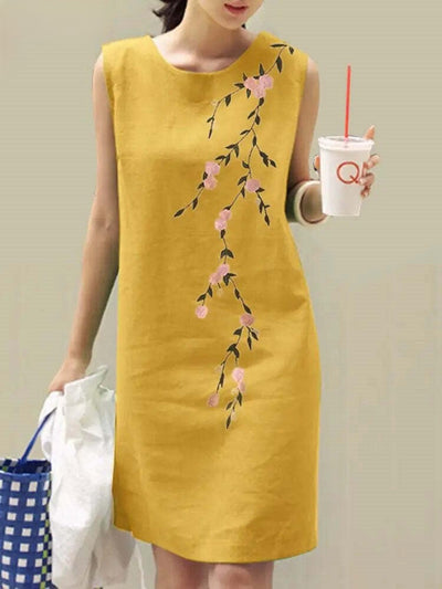 Lenora | Kleid mit Blumenstickerei