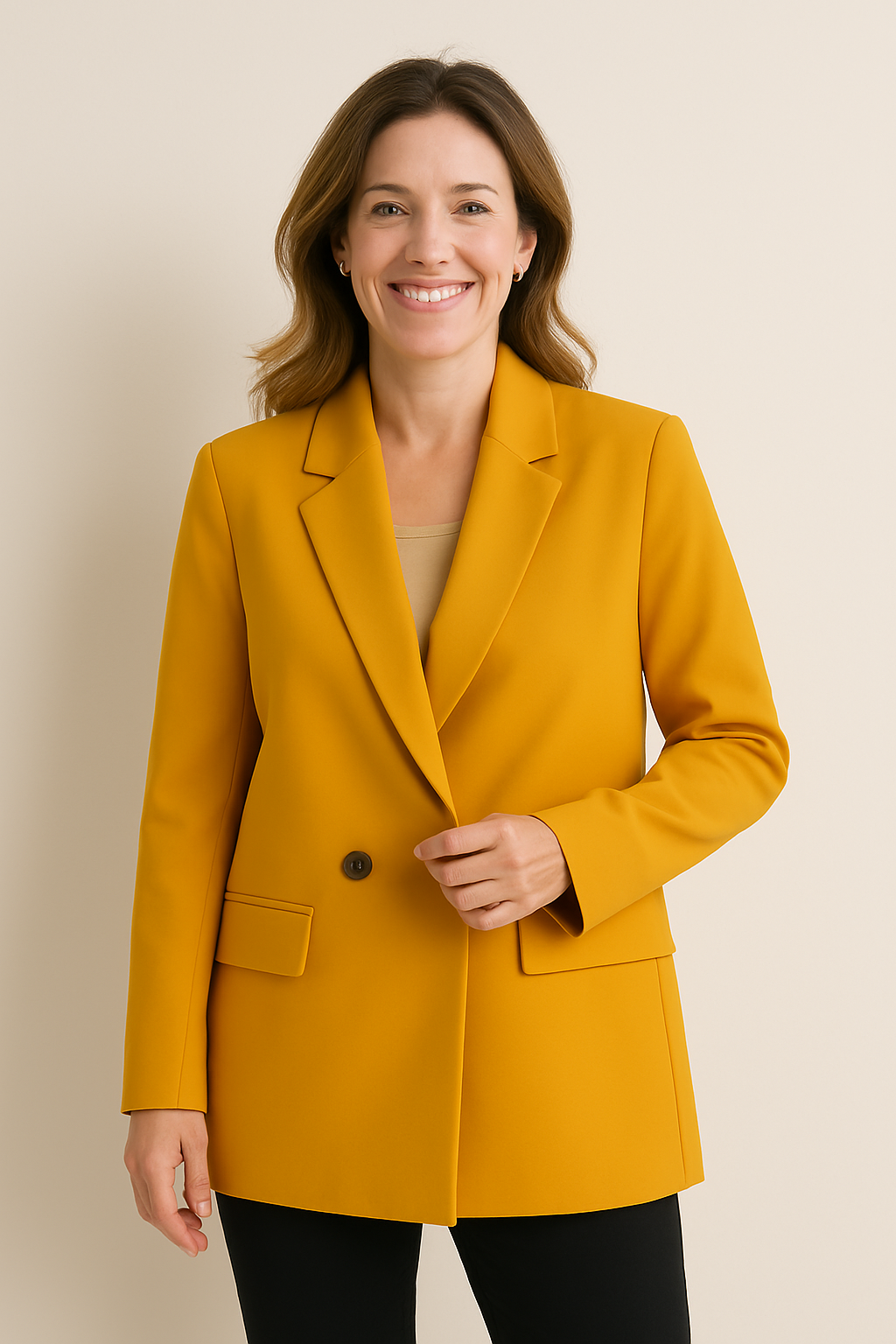 Moderner Knopfleisten Blazer