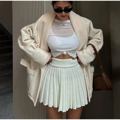 Modische Damenjacke mit Gürtel | Winter