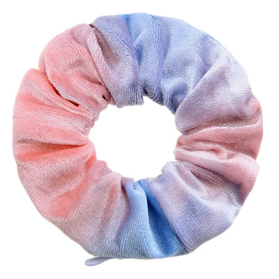 Velvet Scrunchies With Pocket Zipper Hair Ties for Women Hidden Hair Scrunchie Ponytail Holder Elastic Bands Gift for Friend