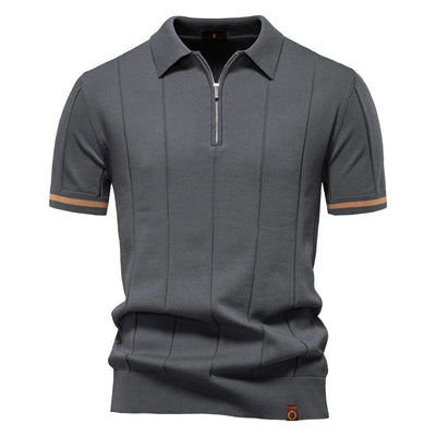 MIRAVO | Herren Polo-Shirt mit Reißverschluss