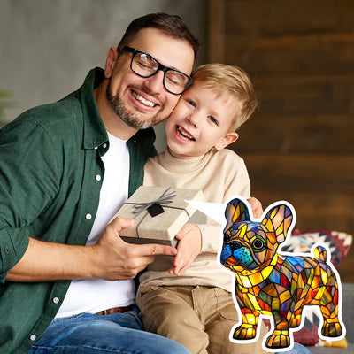 Leuchthund - handgefertigte Lampe, die Herzen erstrahlen lässt