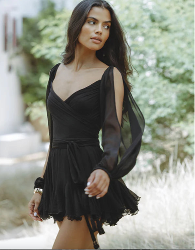 Luxuriöses minikleid für frauen