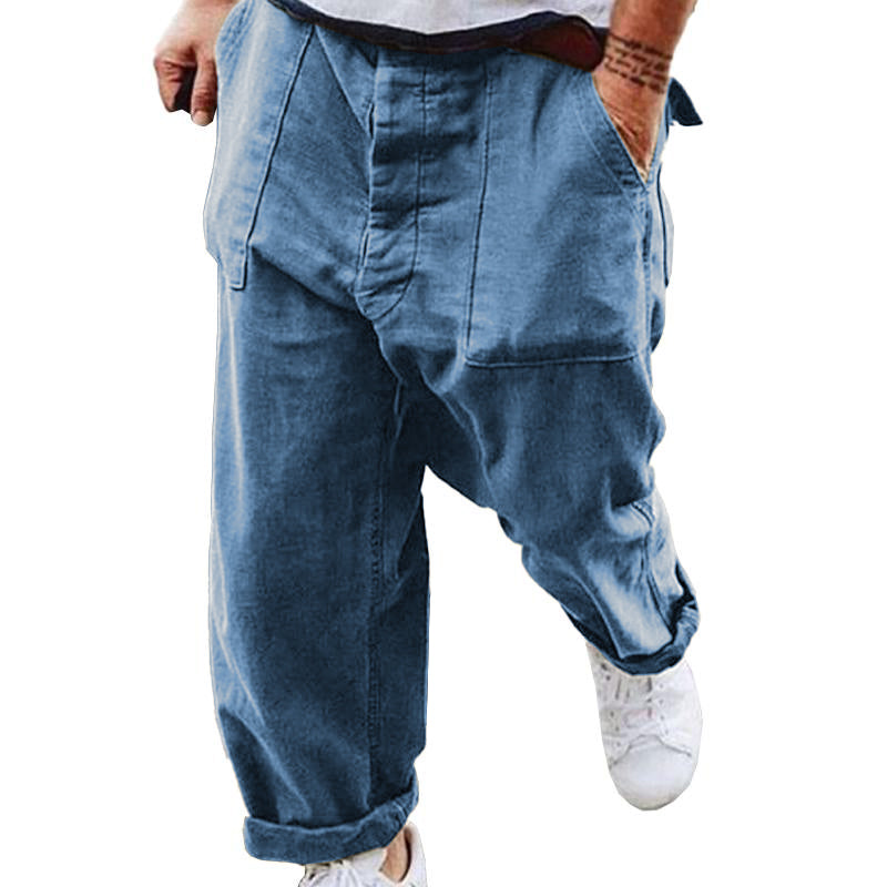 Schlabberhose – Lässige Herrenjeans mit lockerem Sitz und Taschen