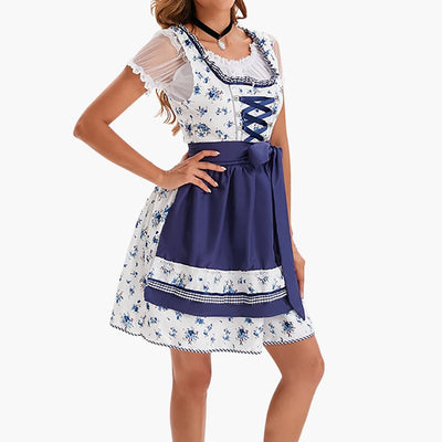 Schulterfreies Dirndl Kleid für Damen - Oktoberfest 2025