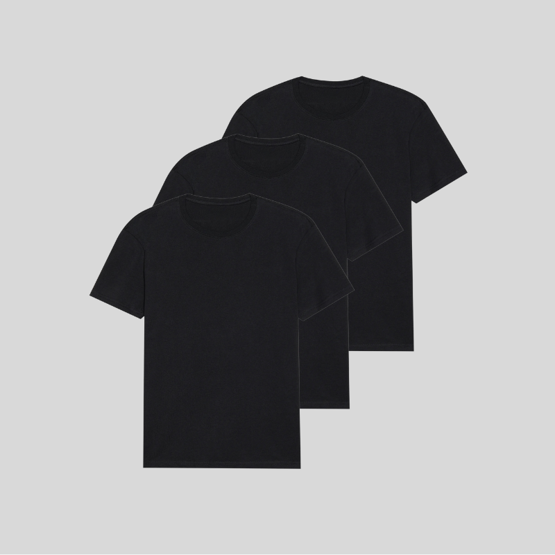 BLACK 3er-Pack - PREMIUM-FIT-SHIRTS®