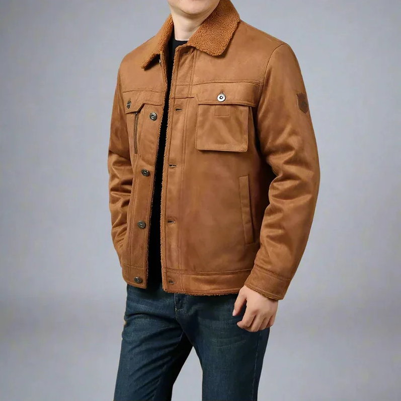 Barun - freizeitjacke mit samtfutter