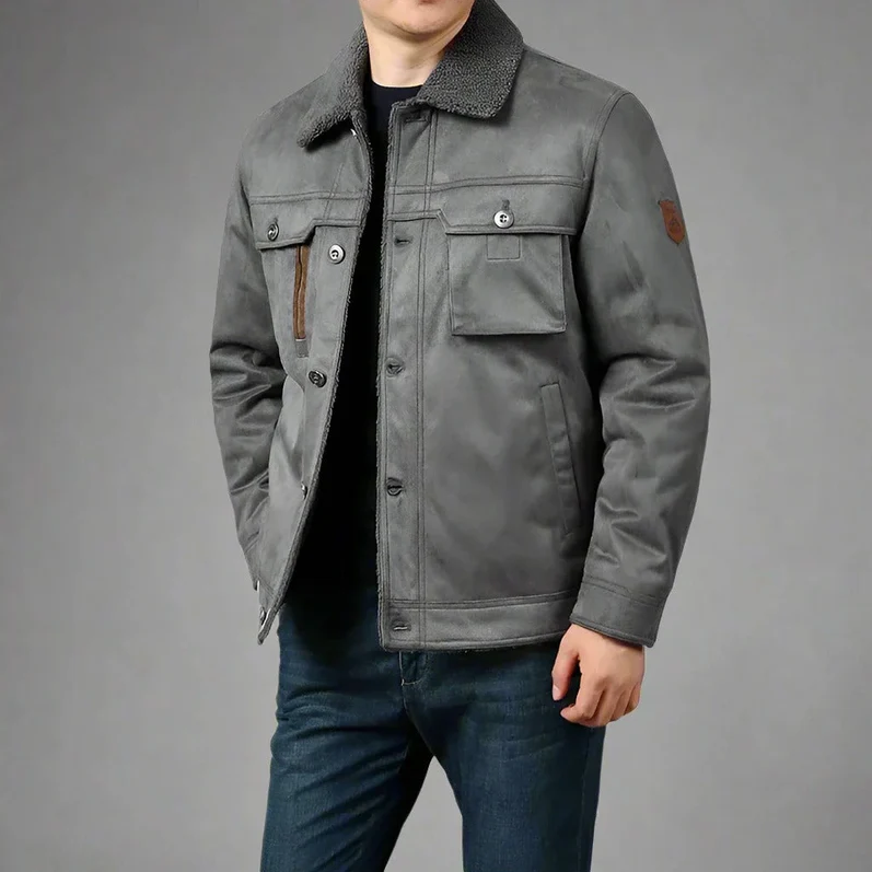 Barun - freizeitjacke mit samtfutter