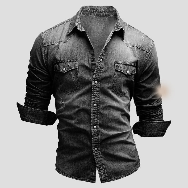 Peter - jeanshemd mit langen armen