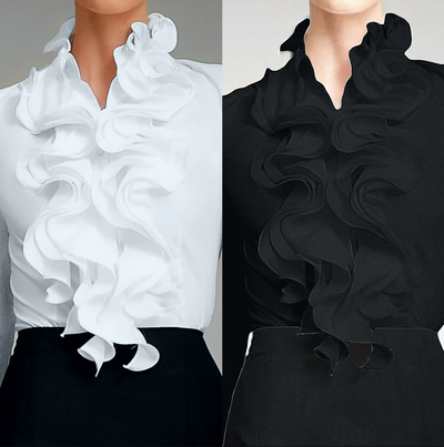 Carla - romantische bluse mit rüschen