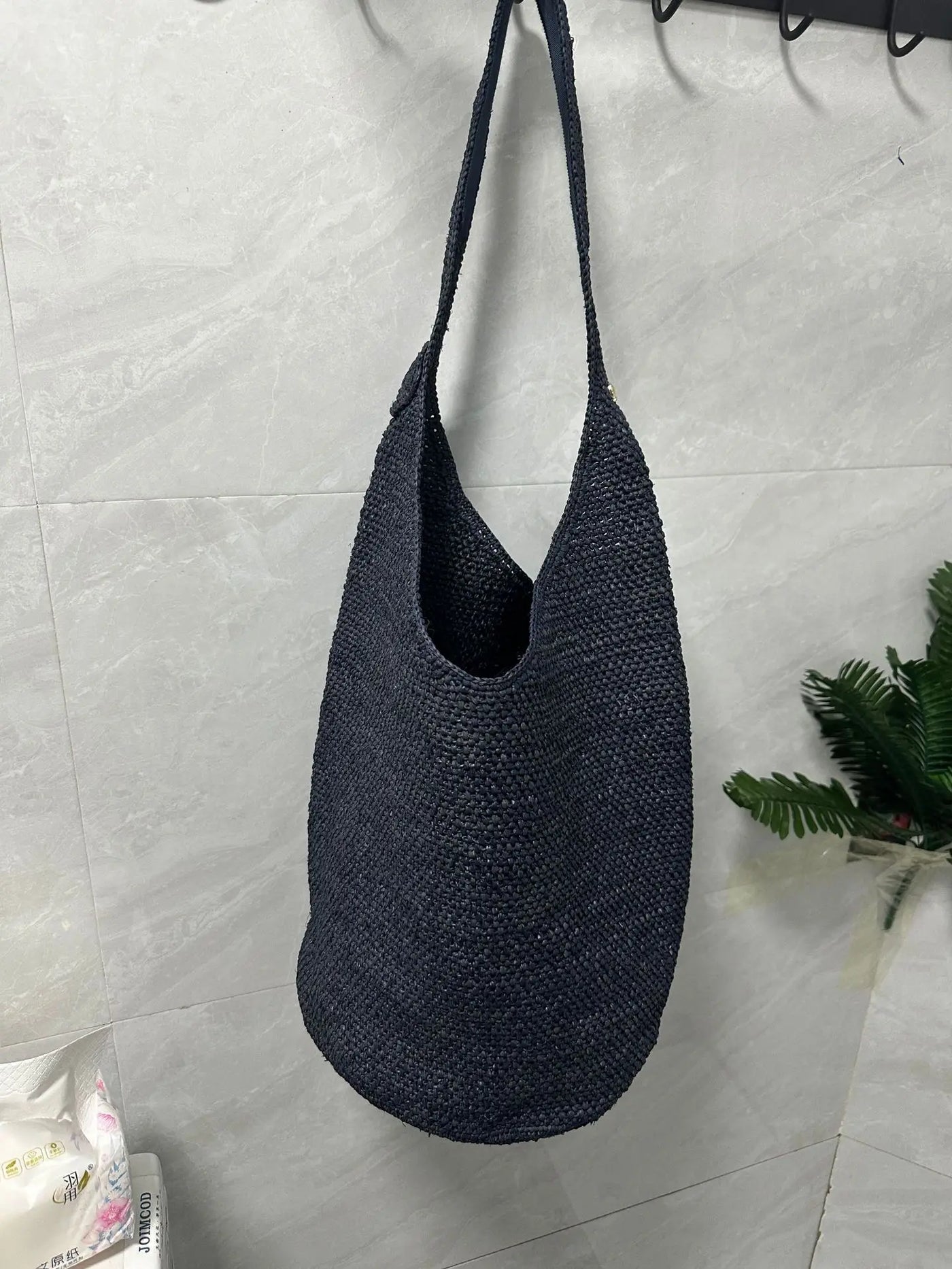 Boho Strohtasche Damen – Handgefertigte Strandtasche Sommer 2025 Shopper