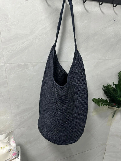 Boho Strohtasche Damen – Handgefertigte Strandtasche Sommer 2025 Shopper