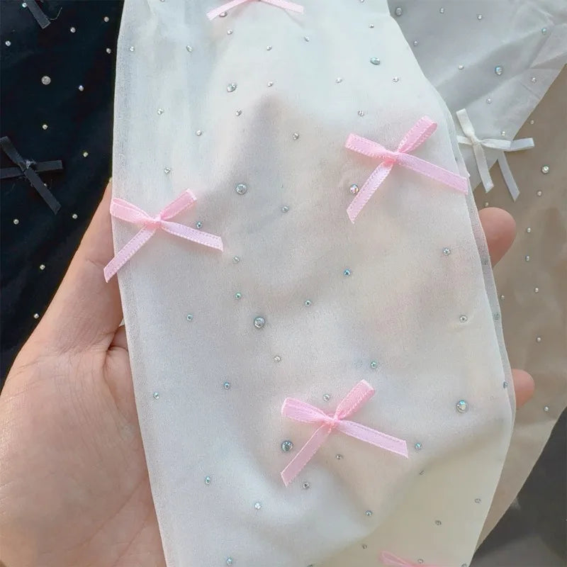 Damen Strumpfhose | Mit Bogen-Design