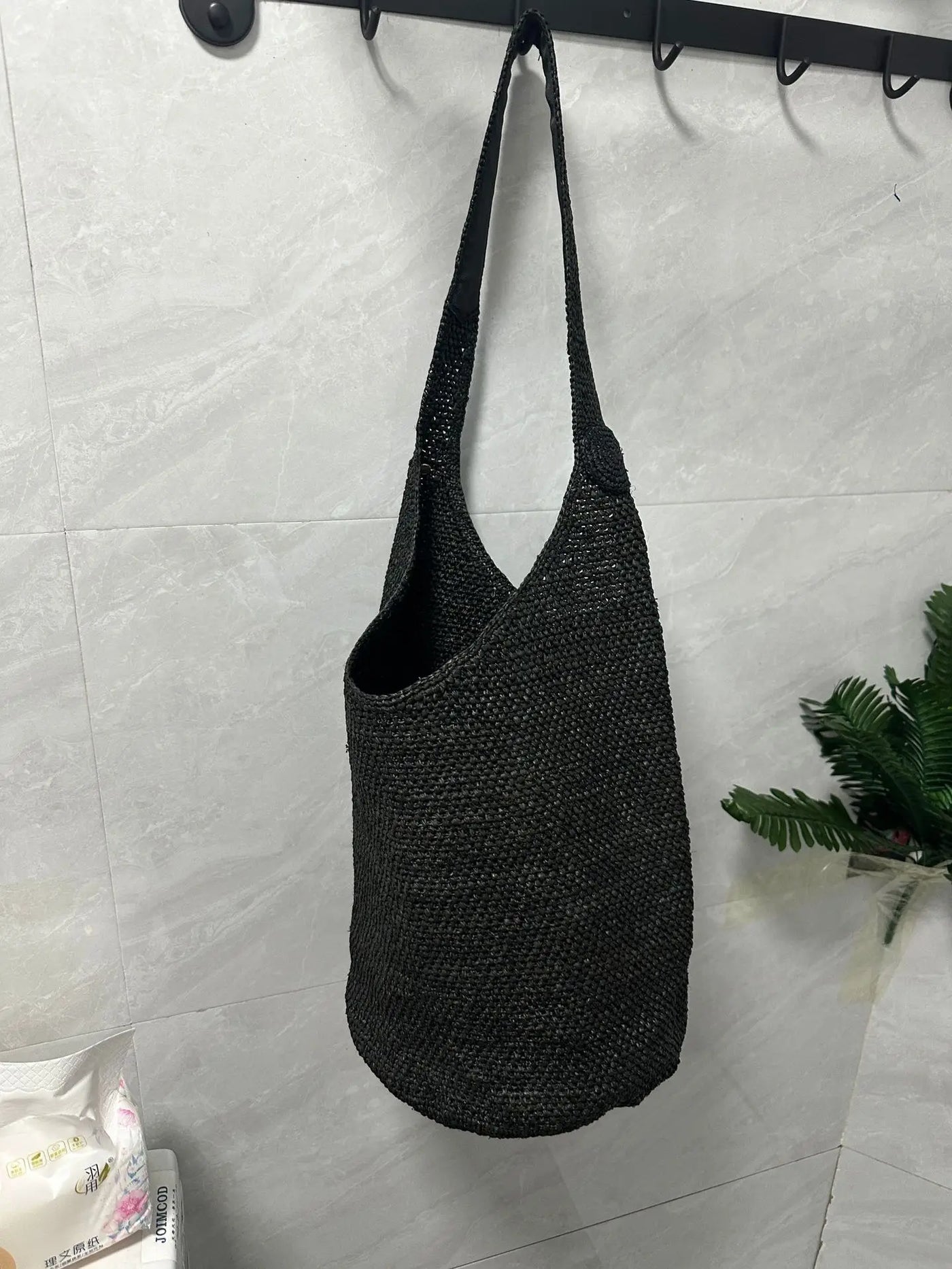 Boho Strohtasche Damen – Handgefertigte Strandtasche Sommer 2025 Shopper