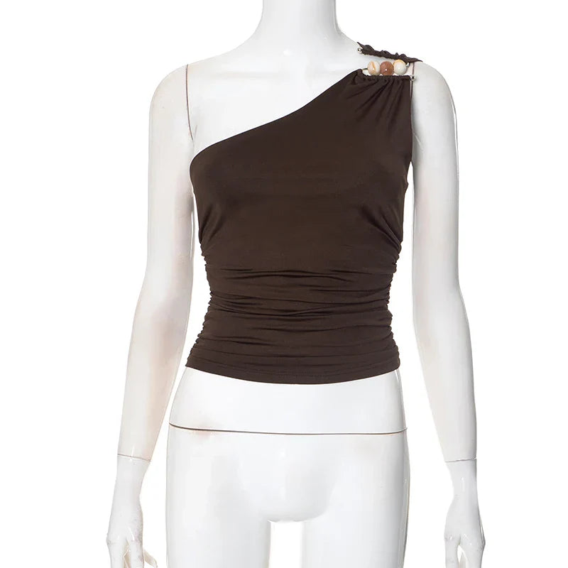 Mayfair™ | Sienna One-Shoulder Top mit Perlendetail