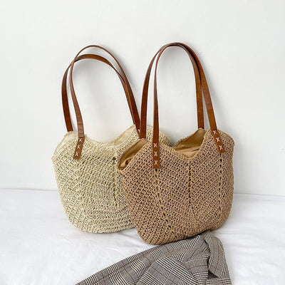 Vegane Leder Tote Bag – Minimalistische Große Schultertasche