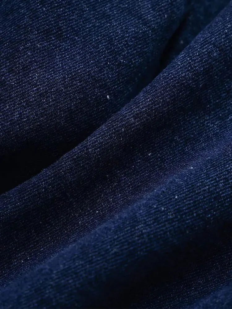 Damen-Denim-Set – Kurzarm-Jeansjacke & Asymmetrischer Minirock