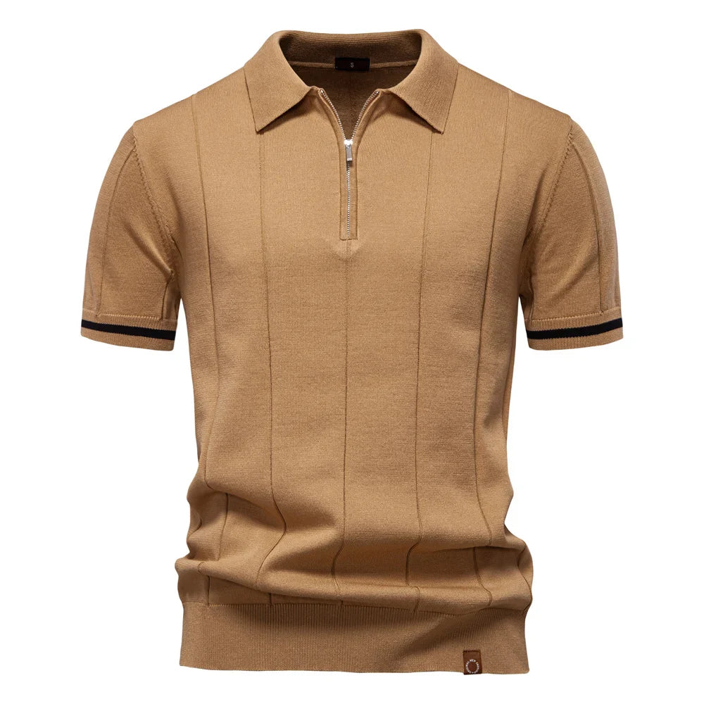 MIRAVO | Herren Polo-Shirt mit Reißverschluss