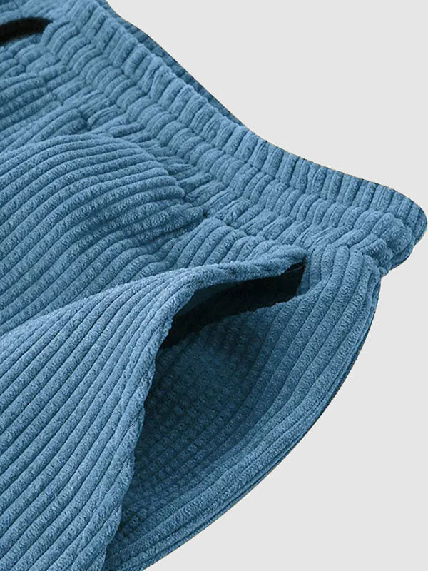 Set aus Hemd und Shorts | Cord | Kurzarm | Zweiteiler | Herren-Set aus Cord