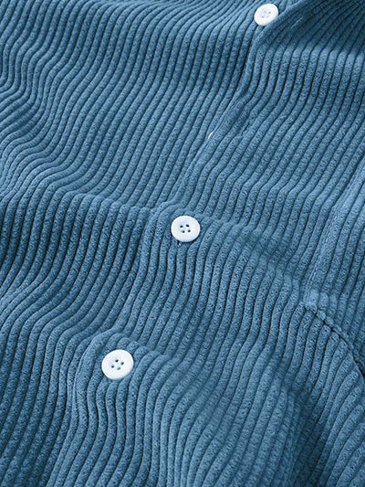 Set aus Hemd und Shorts | Cord | Kurzarm | Zweiteiler | Herren-Set aus Cord