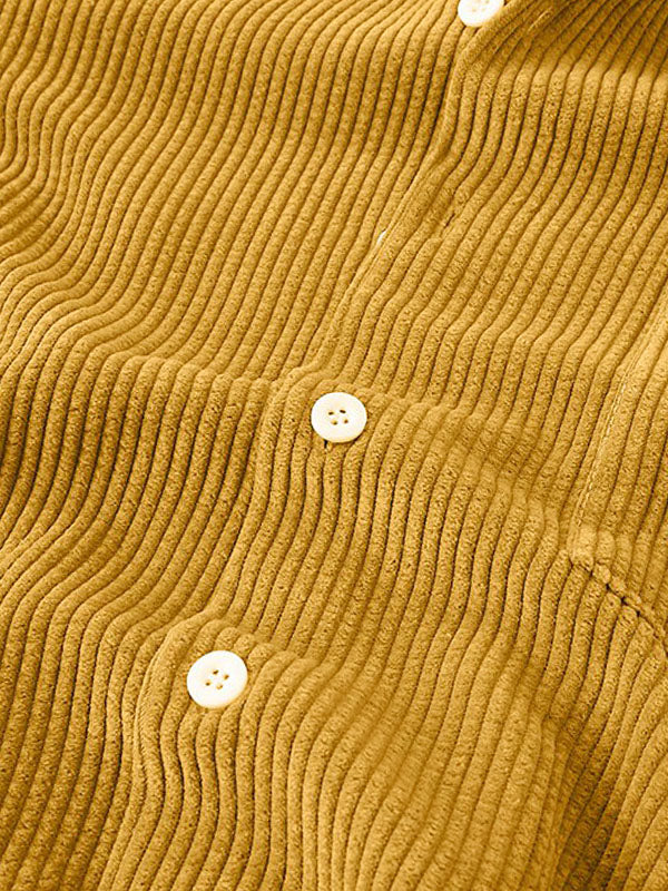 Set aus Hemd und Shorts | Cord | Kurzarm | Zweiteiler | Herren-Set aus Cord