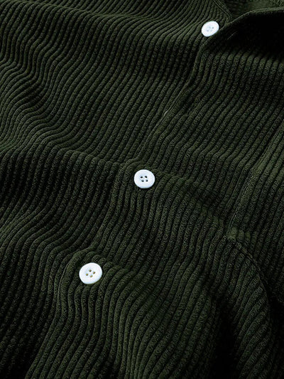 Set aus Hemd und Shorts | Cord | Kurzarm | Zweiteiler | Herren-Set aus Cord