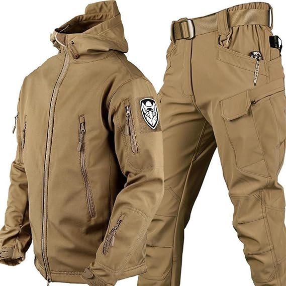 Set aus Jacke und Hose – taktische Outdoor-Jacke und Cargohose für Herren