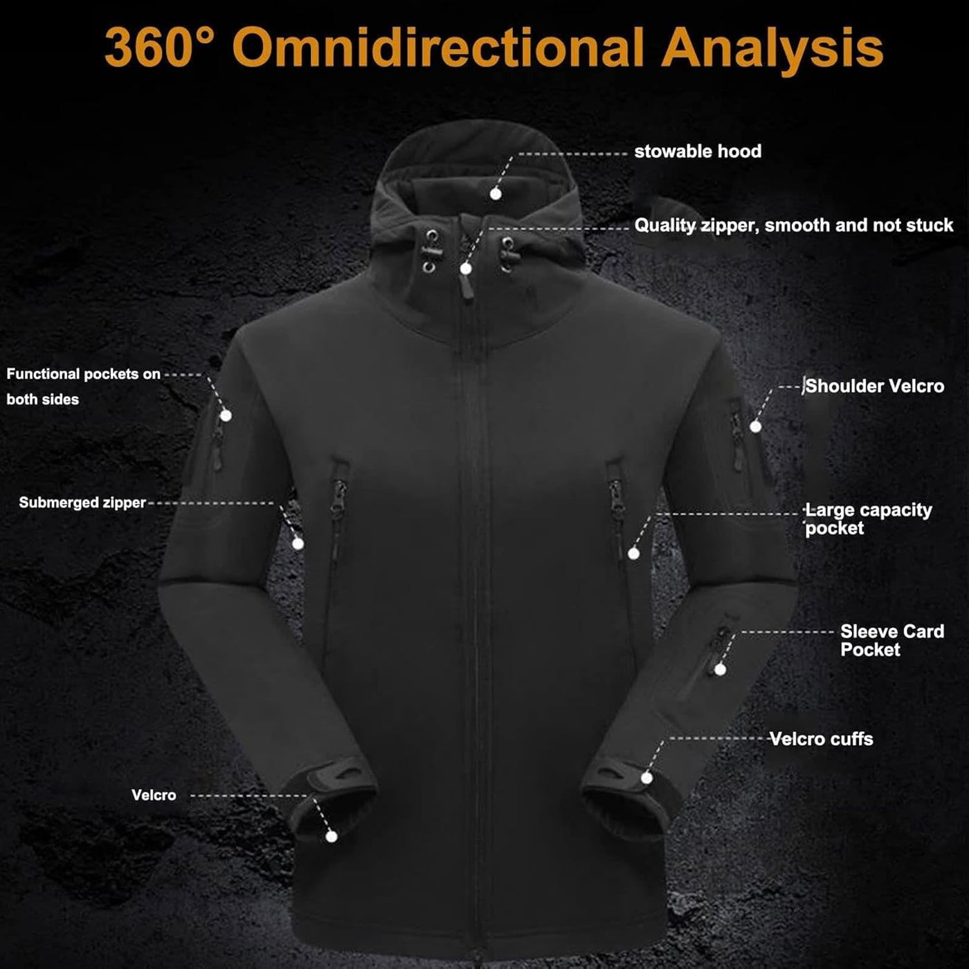 Set aus Jacke und Hose – taktische Outdoor-Jacke und Cargohose für Herren